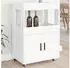 vidaXL Barwagen Weiß 60x39,5x89 cm (848269)