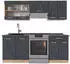 VICCO R-Line Schwarz Beton/Goldkraft Eiche 200 cm AP Anthrazit Schwarz Beton/Goldkraft Eiche | Front: Schwarz Beton (47375)