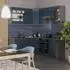 VICCO Fame-Line Dunkelblau Hochglanz/Anthrazit 160 x 190 cm AP Marmor Front: Dunkelblau Hochglanz 160 cm x 82 cm x 190 cm (21979)