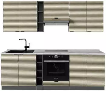 VICCO Fame-Line Eiche Paneel/Anthrazit/Anthrazit 235 cm AP Marmor Eiche Paneel/Anthrazit | Front: Eiche Paneel (800000870481)