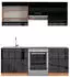 VICCO Fame-Line Anthrazit Hochglanz/Goldkraft Eiche 200 cm AP Anthrazit Front: Anthrazit Hochglanz (800000826891)
