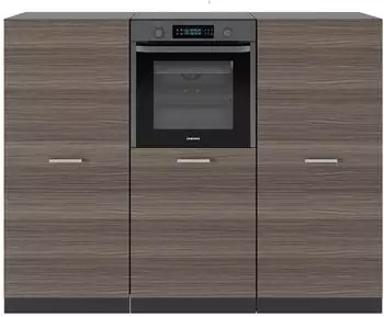 VICCO K&uuml;chenblock R-Line Edelgrau/Anthrazit 180 cm ohne Arbeitsplatte (26193)