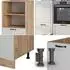 VICCO R-Line Weiß Landhaus/Goldkraft Eiche 180 cm ohne Arbeitsplatte Weiß Landhaus/Goldkraft Eiche | Front: Weiß Landhaus (26006)