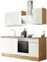 Respekta Küche Küchenblock Marleen Premium 220 cm Weiß Artisan Eiche (BEMA220AW)