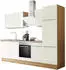 Respekta Küche Küchenblock Marleen Premium 280 cm Weiß Artisan Eiche (BEMA280AWKGE)