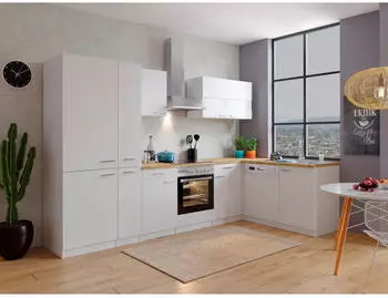 Respekta KBL310WWCGKEG 310 x 172 cm Wei&szlig;-Butcher Nussbaum