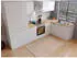 Respekta KBL310WWCGKEG 310 x 172 cm Weiß-Butcher Nussbaum