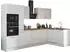 Stella Trading Turin Moderne Eckküche mit Elektrogeräten in Weiß Artisan Eiche Optik - Geräumige in L-Form mit viel Stauraum - 310 x 211 x 60 cm (B/H/T) (8G-PF7-17)