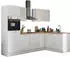 Stella Trading Turin Moderne Eckküche ohne Elektrogeräte in Weiß Artisan Eiche Optik - Geräumige in L-Form mit viel Stauraum - 270 x 211 x 60 cm (B/H/T) (84-LA5-17)