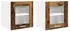 vidaXL Wall kitchen cabinet Riga set of 2 with shelves 40 x 31 x 40 cm aged wood