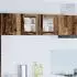 vidaXL Wall kitchen cabinet Riga set of 2 with shelves 40 x 31 x 40 cm aged wood