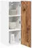 vidaXL Wall kitchen cabinet aged wood with white (set of 2) 30 x 31 x 80 cm