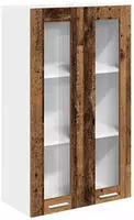 vidaXL H&auml;ngeschrank mit T&uuml;r Altholz 60 x 31 x 100 cm Holzwerkstoff