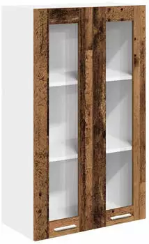 vidaXL Wall kitchen cabinet aged wood with storage 60 x 31 x 100 cm