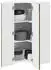 vidaXL Corner wall kitchen cabinet aged wood with shelf 57 x 57 x 100 cm