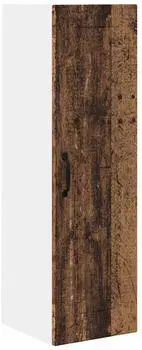 vidaXL Wall kitchen cabinet aged wood with shelf 30 x 31 x 100 cm