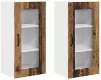 vidaXL Geschirrsp&uuml;lerfront Kalmar 2 pcs Altholz 40 x 31 x 80 cm
