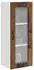 vidaXL Wall kitchen cabinet Kalmar aged wood with shelf 40 x 31 x 100 cm