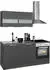 Kochstation Küchenzeile KS-Luhe 180cm grau matt/grafit (55461349)