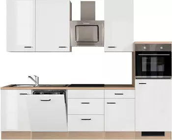 Flex-Well Komplettk&uuml;chen-Sets Florenz 280 cm Sonoma Eiche wei&szlig; (75315364)