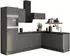 Optifit OPTIkoncept Mats825 Typ 1 (B x T: 270 x 200 cm Basaltgrau Mit Elektrogeräten Spüle rechts) (KCMA 2720LAE-8+)