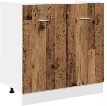vidaXL Sp&uuml;lenunterschrank 80x46x81,5 cm Altholz