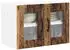 vidaXL Lucca wall kitchen cabinet aged wood with 4 shelves (set of 2) 60 x 31 x 40 cm