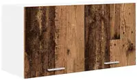 vidaXL H&auml;ngeschrank mit Speicher Altholz 80 x 31 x 40 cm Holzwerkstoff