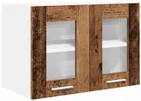 vidaXL H&auml;ngeschrank mit Speicher Altholz 60 x 31 x 40 cm Holzwerkstoff