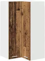 vidaXL H&auml;ngeschrank Altes Holz und Wei&szlig; 57 x 57 x 100 cm Holzwerkstoff