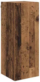 vidaXL Wall kitchen cabinet aged wood with metal handles 34.5 x 34 x 90 cm