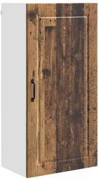 vidaXL Wall kitchen cabinet aged wood with shelf 50 x 31 x 100 cm