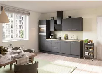 Optifit OPTIkoncept Ingvar420 Typ 3 (Breite: 270 cm Anthrazit Mit Elektroger&auml;ten) (KCIN 2788E-8+)