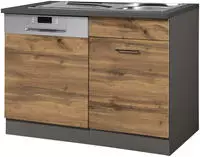 KOCHSTATION Sp&uuml;lenschrank "KS-Trier" Breite 110 cm, inkl. M&ouml;belfront f&uuml;r
