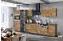 Kochstation Spülenschrank KS-Trier 110 x 60 x 85 cm wotaneiche/grafit