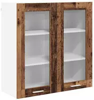 vidaXL H&auml;ngeschrank mit Speicher Altholz 80 x 31 x 80 cm Holzwerkstoff
