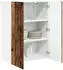 vidaXL Wall kitchen cabinet aged wood with wall shelf 60 x 31 x 80 cm