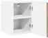 vidaXL Wall kitchen cabinet aged wood with door set of 2 30 x 31 x 40 cm