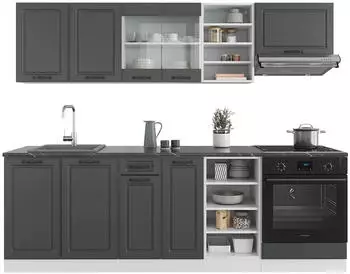 VICCO R-Line Landhaus 240cm wei&szlig;-anthrazit