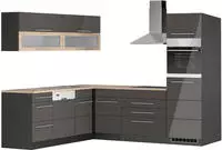 KOCHSTATION Winkelk&uuml;che "KS-Wien" Stellbreite 220 x 250 cm, wahlweise mit...