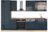 VICCO Fame-Line Dunkelblau Hochglanz/Goldkraft Eiche 300 cm ohne Arbeit... Dunkelblau Hochglanz/Goldkraft Eiche | Front: Dunkelblau Hochglanz (49773)