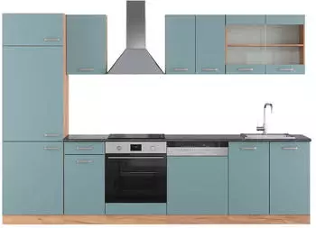 VICCO R-Line Blau-Grau/Goldkraft Eiche 300 cm AP Anthrazit Blau-Grau/Goldkraft Eiche | Front: Blau-Grau 300 cm x 207 cm x 60 cm (800000827318)