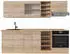 VICCO R-Line Sonoma/Goldkraft Eiche 240 cm ohne Arbeitsplatte Front: Sonoma (26354)