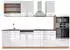 VICCO Fame-Line Weiß Hochglanz/Goldkraft Eiche 300 cm mit Hochschrank .. Front: Weiß Hochglanz (800000827507)