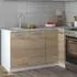 VICCO Küchenzeile L-Form 167x187cm Sonoma Eiche (26324) (ohne E-Geräte)