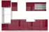 VICCO R-Line 300cm bordeaux (30523)