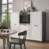 VICCO Küchenblock 180 cm weiß/anthrazit (37639)
