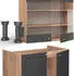 VICCO Fame-Line 240cm Landhaus Eiche anthrazit-gold (ohne Geräte) (38667)