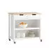 SoBuy Servierwagen Weiß/Natur 100x94x60cm (FKW74-WN)