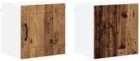 vidaXL Wandschrank LUCCA 2 pcs Altholz 40 x 31 x 40 cm Holzwerkstoff